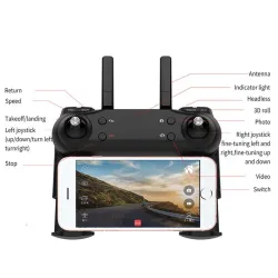 DM DM107 WIFI FPV Dual 2MP Camera Optical Flow Altitude Hold Foldable RC Drone Quadcopter