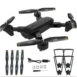 DM DM107 WIFI FPV Dual 2MP Camera Optical Flow Altitude Hold Foldable RC Drone Quadcopter