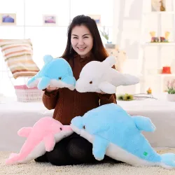 Luminous LED plush dolphin doll toy 45 cmCuddly toys