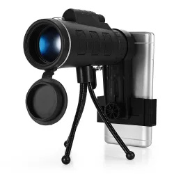 Mini télescope monoculaire 40 x 60 BAK4 HD avec boussole