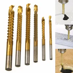 HSS 3 - 8mm titane plié bits 6 pcs