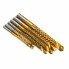 HSS 3 - 8mm titane plié bits 6 pcs