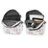 USB école de chargement backpack toile 3 pcs set