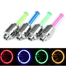 lumière de la valve de roue de vélo LED 2pcs