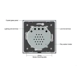 Panneaux tactile en verre de 250V