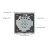Panneaux tactile en verre de 250V