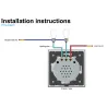 Panneaux tactile en verre de 250V
