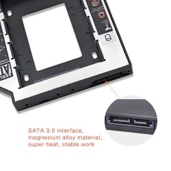 9.5mm universel SATA Caddy SSD HDD 3.0 2.5" boîtier disque dur