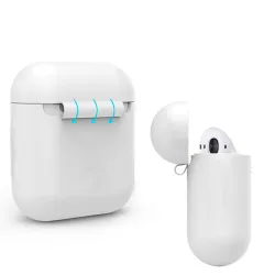 Pomme AirPods écouteurs silicone doux boîtier ultra mince