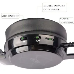 Casque casque de jeu LED C13 avec microphone & led