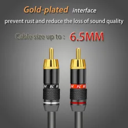 Or plaqué RCA mâle plug adaptateur vidéo & audio connecteur 2 pcs