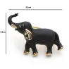 éléphant noir - broche