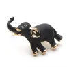 éléphant noir - broche