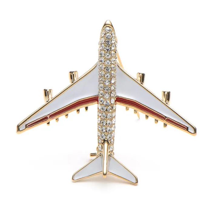 Brooch d'avion en cristal