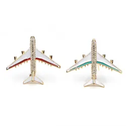 Brooch d'avion en cristal