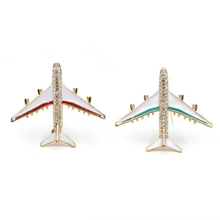 Brooch d'avion en cristal