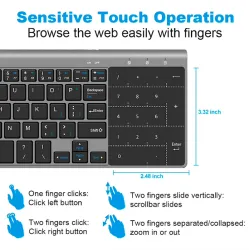 Mini clavier sans fil avec touchpad - Air Mouse Android Box - PC Windows