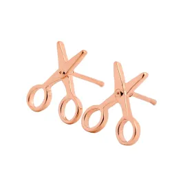 Petites boucles d'oreilles de ciseaux