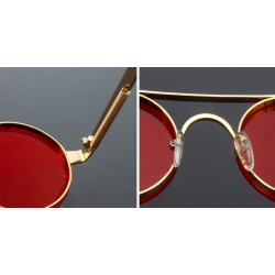 Round vintage steampunk sunglasses unisexSunglasses
