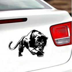 3D wild panther vinyl car sticker decal 19.5 * 13.6 cm