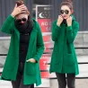 Long hooded coat fleece jacketJackets