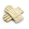 Gants chauds en cuir véritable & cachemire