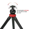 Portable flexible octopus mini trépied porte-appareil photo selfie stick