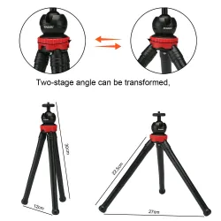 Portable flexible octopus mini trépied porte-appareil photo selfie stick