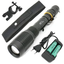 9000lm T6 L2 Led lampe de vélo de poche zoomable