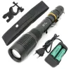 9000lm T6 L2 Led lampe de vélo de poche zoomable