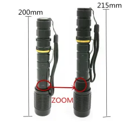 9000lm T6 L2 Led lampe de vélo de poche zoomable