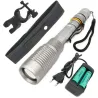 9000lm T6 L2 Led lampe de vélo de poche zoomable