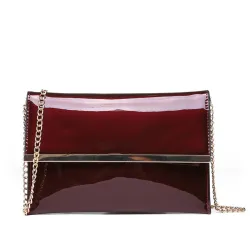 Elegant glossy leather bag set of 3 piecesSets