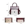 Elegant glossy leather bag set of 3 piecesSets
