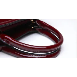 Elegant glossy leather bag set of 3 piecesSets