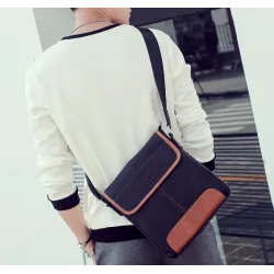 épaule en cuir véritable & sac de crossbody