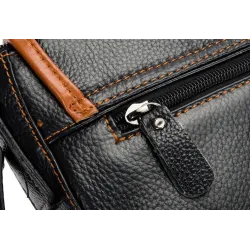 épaule en cuir véritable & sac de crossbody