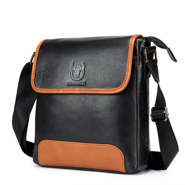 épaule en cuir véritable & sac de crossbody