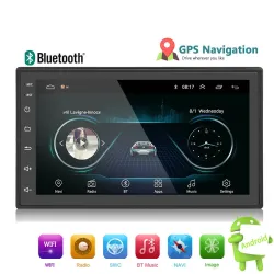 Android 9 - Radio DIN-2 - Écran tactile 7'' - GPS - Bluetooth - FM - WIFI -MP3 - Mirrorlink