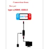 Nintendo Switch USB type C adaptateur chargeur dock USB 3.0 HD TV HDMI transfert de câble