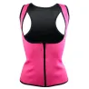 Neoprene body shaper training slimming vest with zipperFitness