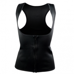 Neoprene body shaper training slimming vest with zipper