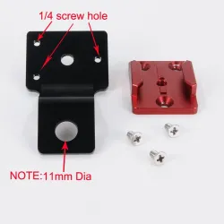 GoPro 6 / 5 / 4 / 3 / 2 / 1 Sj4000 Xiaomi Yi adaptateur porte-aluminium support arrière