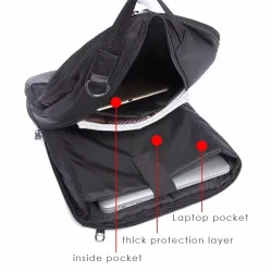 3 mode fonction sac à dos nylon étanche sac à bandoulière