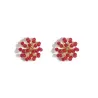 Fleur perle - petites boucles d'oreilles