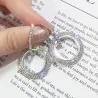 Elégantes boucles d'oreilles en cristal