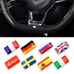 3D drapeau national emblème auto sticker 8 pcs