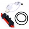 Éclairage de sécurité de vélo rechargeable USB