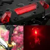 Éclairage de sécurité de vélo rechargeable USB