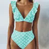 Set bikini maillot de bain haute taille